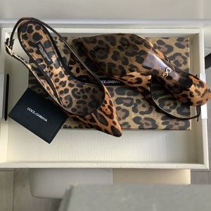 Brand  new DOLCE& GABBANA  HAIRCALF  SLINGBACK PUMP